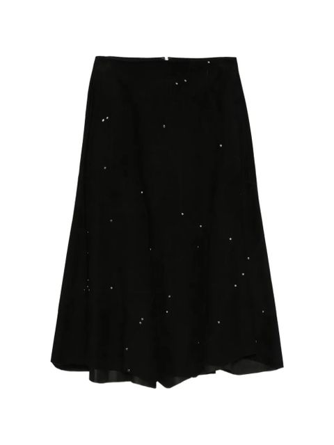 Chloé crystal-embellished A-line midi skirt - Black - zdjęcie produktu nr 1