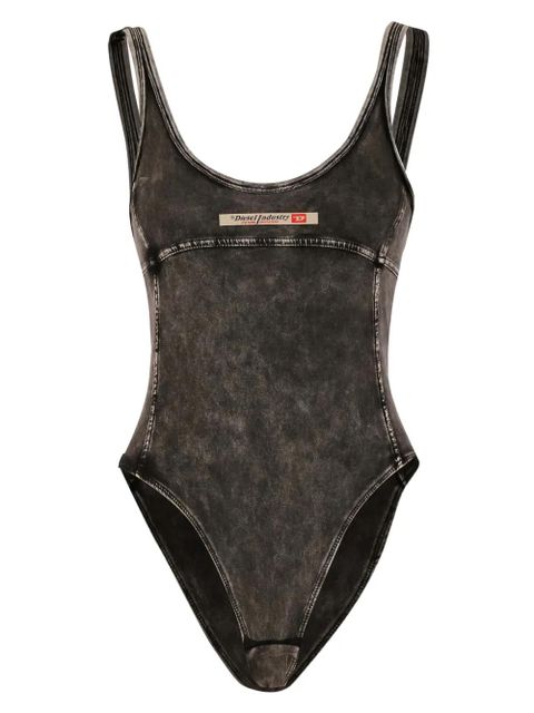 Diesel logo-appliqué bodysuit - Grey - zdjęcie produktu nr 1