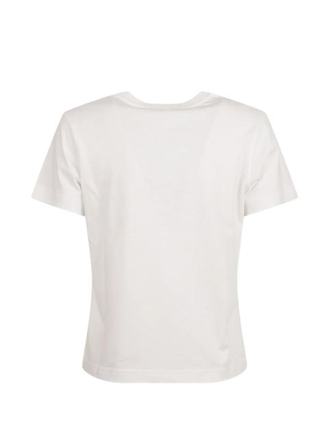 Moncler logo-embroidered T-shirt - White - zdjęcie produktu nr 2