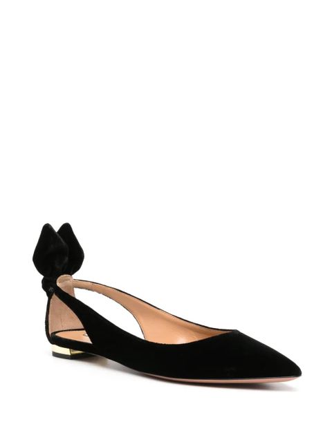 Aquazzura Bow Tie ballet flats - Black - zdjęcie produktu nr 2