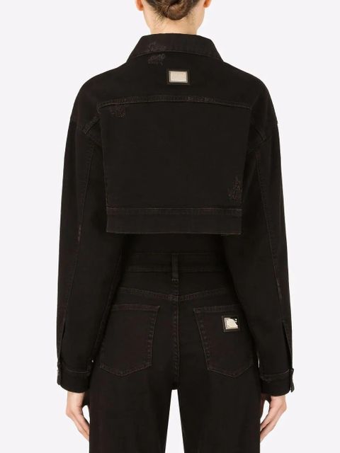Dolce & Gabbana cropped denim jacket - Black