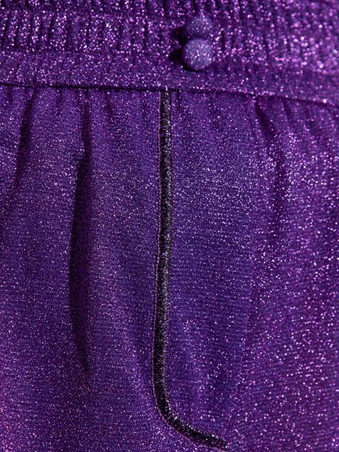 Oséree Lumière lurex shorts - Purple