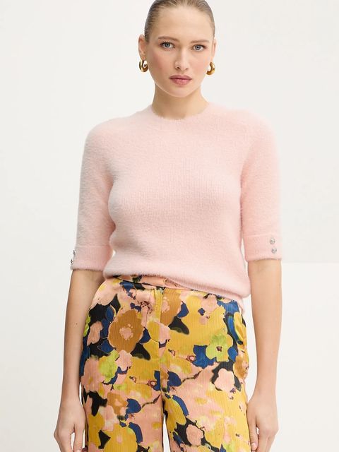 Morgan sweter MTOM damski kolor różowy MTOM - zdjęcie produktu nr 1