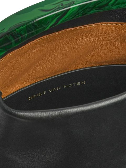DRIES VAN NOTEN micro leather tote bag - Black