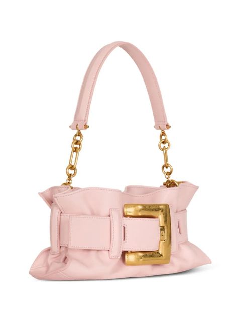 Balmain mini Anthem bag in smooth leather - Pink
