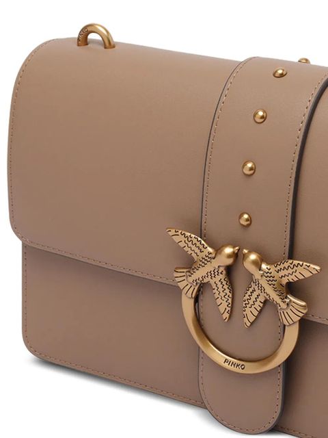 PINKO Classic Love One flap shoulder bag - Neutrals