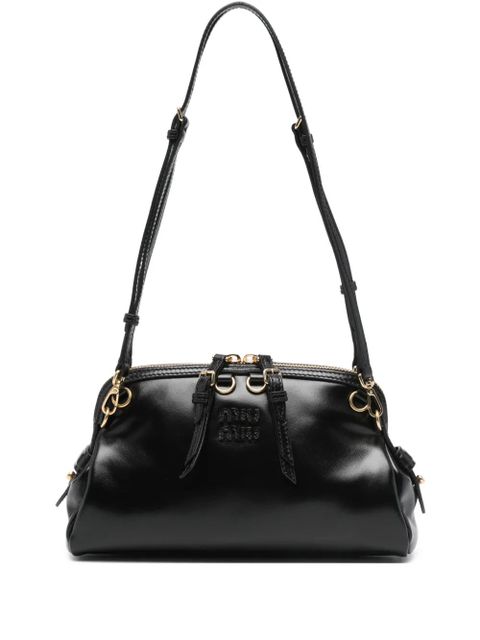 Miu Miu logo-embossed shoulder bag - Black - zdjęcie produktu nr 1
