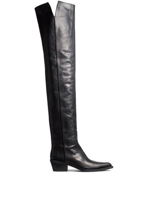 KHAITE 35mm Clive over-the-knee boots - Black - zdjęcie produktu nr 1