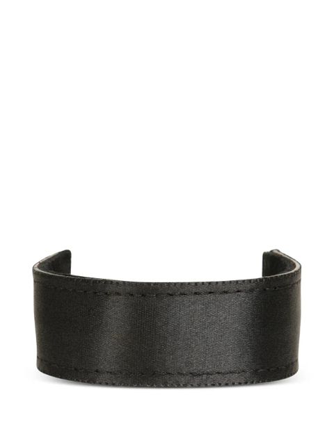 Jennifer Behr Mini satin hairband - Black - zdjęcie produktu nr 1