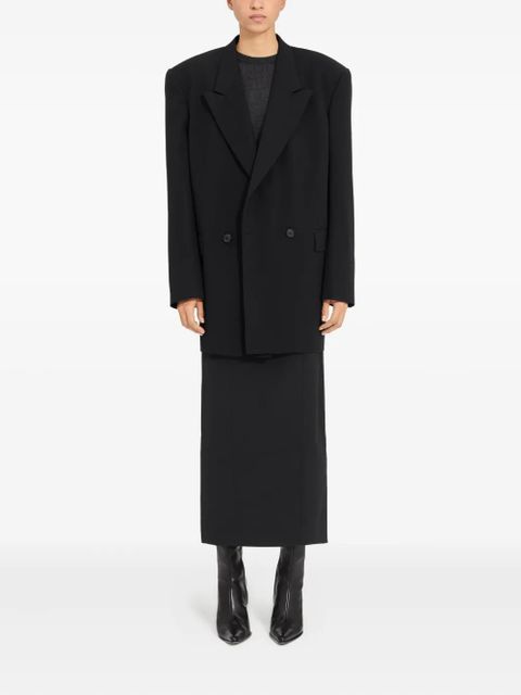 MM6 Maison Margiela double-breasted coat - Black