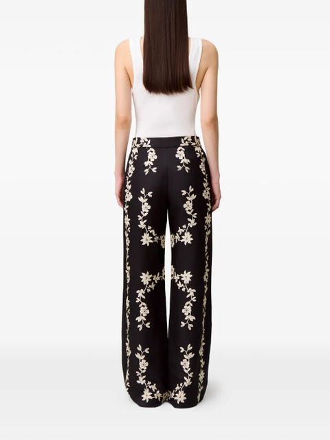 Claudie Pierlot floral-print trousers - Black
