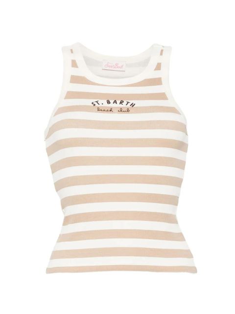 MC2 Saint Barth Ada striped ank top - Neutrals - zdjęcie produktu nr 1