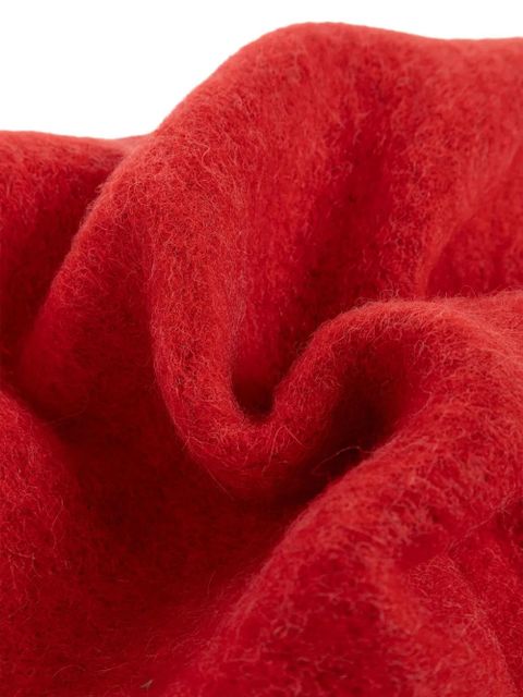 Alexander McQueen wool-blend scarf - Red