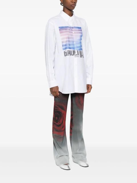 Jean Paul Gaultier graphic-print shirt - White - zdjęcie produktu nr 2