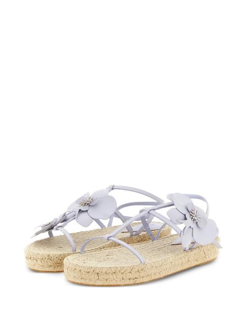 ZIMMERMANN Orchid flower-embellished espadrilles sandals - Purple - zdjęcie produktu nr 2