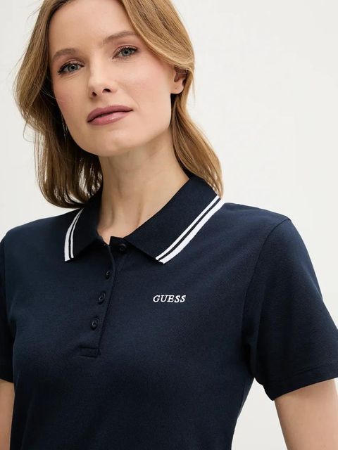 Guess polo AMARYLLIS damski kolor granatowy V5GP06 KCOK1 - zdjęcie produktu nr 2