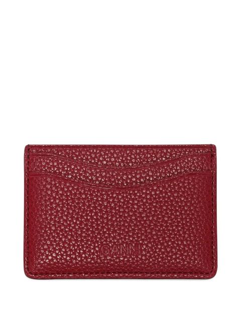 GANNI logo cardholder - Red - zdjęcie produktu nr 2