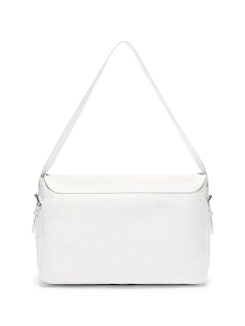 Blumarine embroidery insect-charm shoulder bag - White