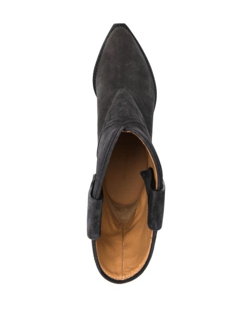 ISABEL MARANT Leyane 90mm suede boots - Black