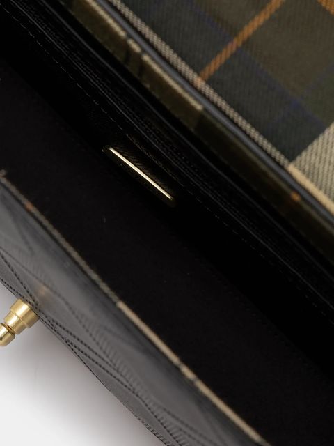 Barbour torebka skórzana Rosa kolor czarny LBA0509