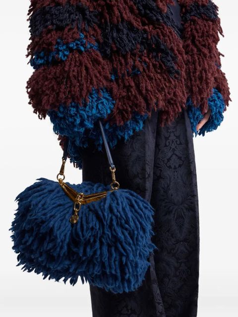 ETRO Vela wool shoulder bag - Blue