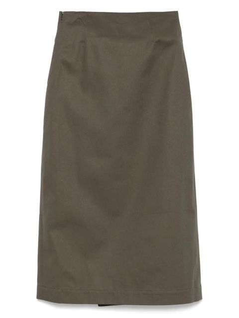 JW Anderson twill-weave midi skirt - Green - zdjęcie produktu nr 2