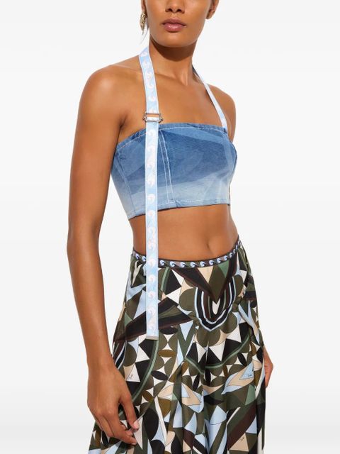 PUCCI Marmo print denim top - Blue - zdjęcie produktu nr 2