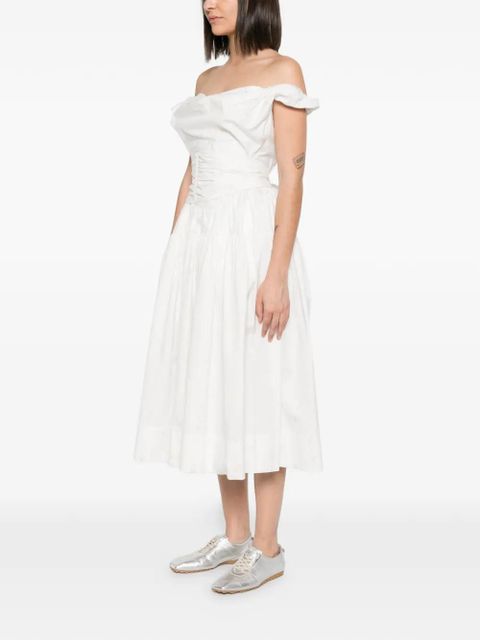 Vivienne Westwood Sunday corset floral-print gown - White