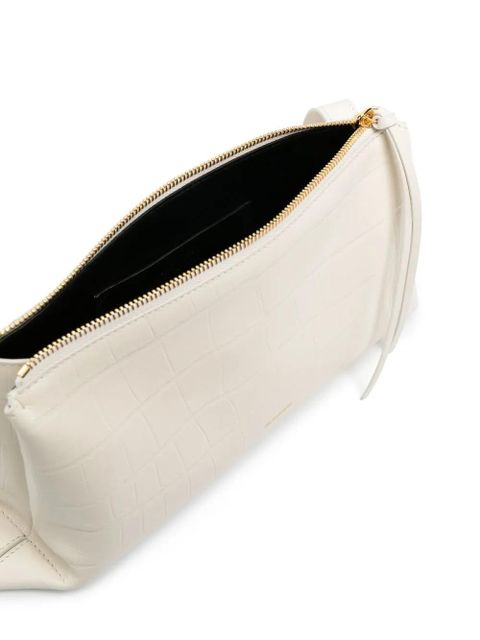 Jil Sander leather crossbody bag - White