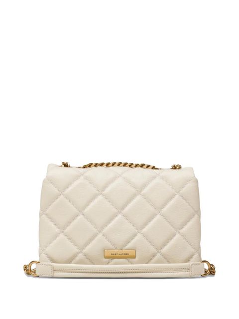 Marc Jacobs The Slim quilted dual-chain leather shoulder bag - Neutrals