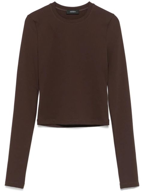 WARDROBE.NYC cropped T-shirt - Brown - zdjęcie produktu nr 1