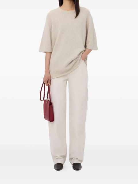 LouLou de Saison Raven short-sleeve crew-neck sweater - Neutrals - zdjęcie produktu nr 2