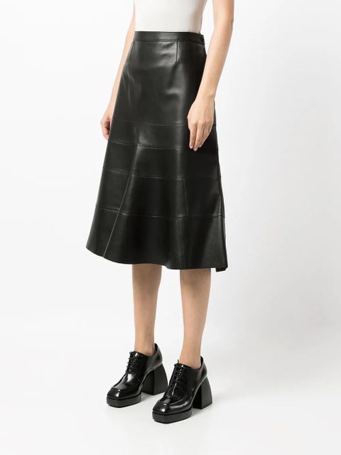 LOEWE high-waisted midi skirt - Black