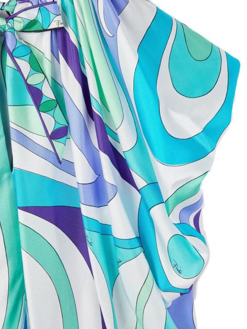 PUCCI Marmo-print voluminous top - Green