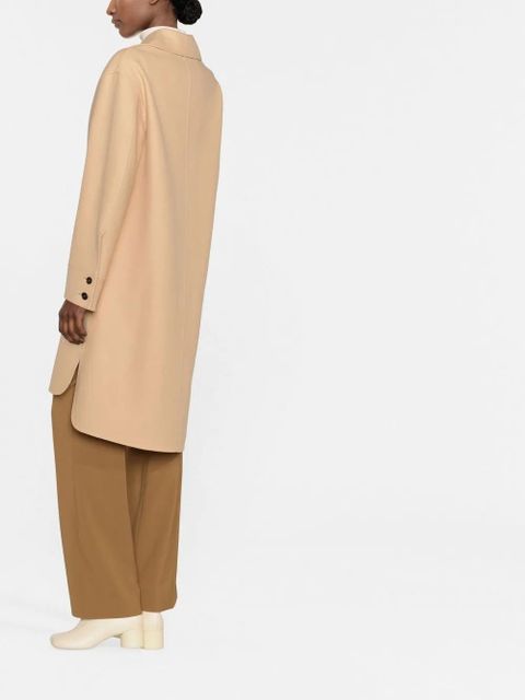 Jil Sander cashmere single-breasted coat - Neutrals