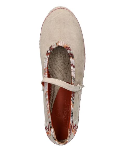 Missoni leather espadrilles - IVORY