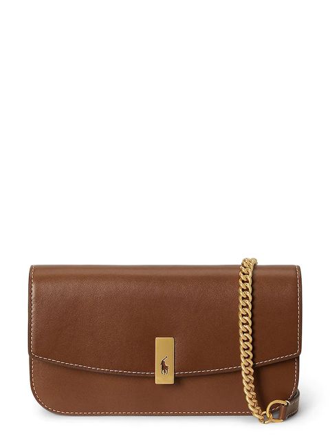 Polo Ralph Lauren portfel skórzany damski kolor brązowy 427P04993 - zdjęcie produktu nr 1