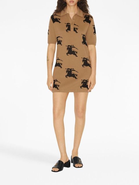 Burberry EKD-print jacquard shirt dress - Neutrals