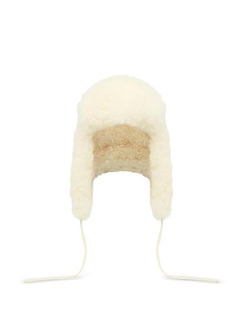 Yves Salomon lambskin hat - White - zdjęcie produktu nr 1