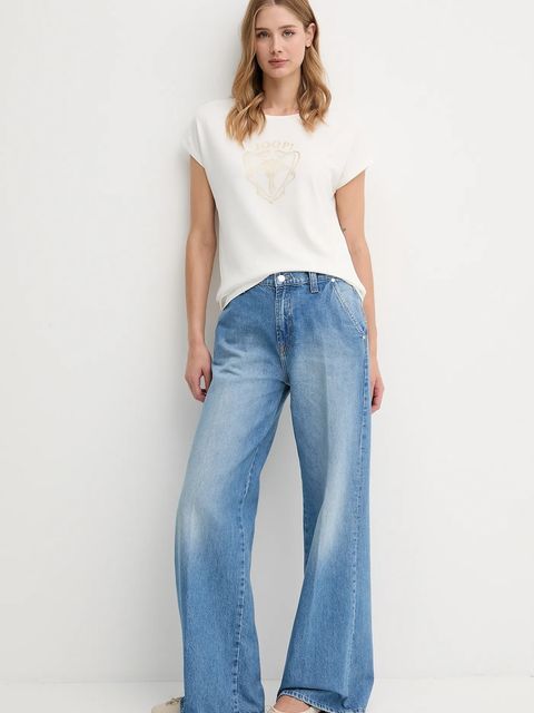 Joop! t-shirt damski kolor beżowy 30047786 - zdjęcie produktu nr 2