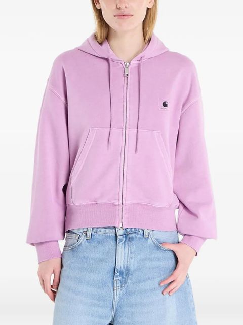 Carhartt WIP Nelson logo-patch zip-up hoodie - Purple - zdjęcie produktu nr 1