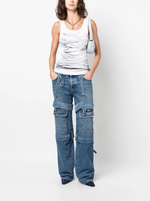 Off-White Cargo Zip straight-leg jeans - Blue - zdjęcie produktu nr 2