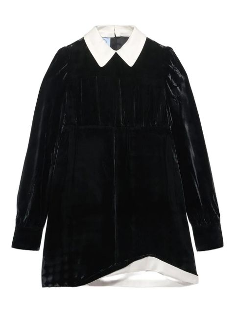 Prada collared mini dress - Black - zdjęcie produktu nr 1