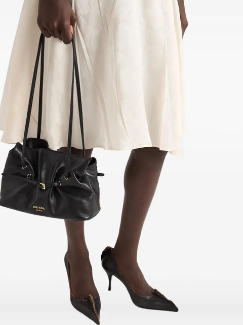 Prada floral jacquard midi dress - Neutrals