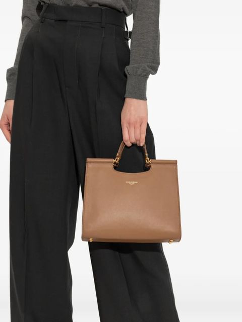 Dolce & Gabbana top-handle leather tote bag - Brown - zdjęcie produktu nr 2