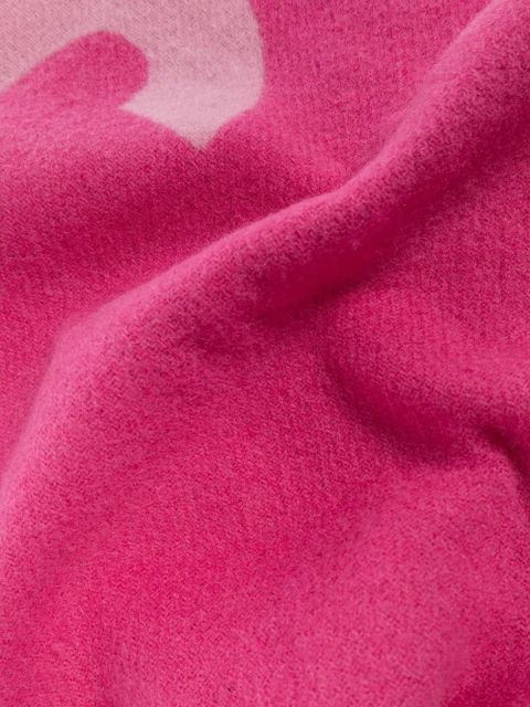 Jacquemus logo fringed scarf - Pink - zdjęcie produktu nr 2