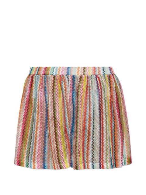 Missoni zigzag-motif shorts - Blue - zdjęcie produktu nr 1