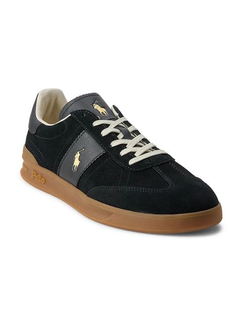 Polo Ralph Lauren sneakersy skórzane Hrt Aera Pp kolor czarny 809978010001 - zdjęcie produktu nr 2
