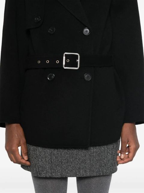 PINKO double-breasted belted coat - Black - zdjęcie produktu nr 2