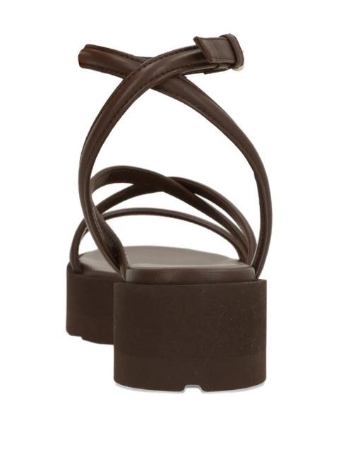 Gianvito Rossi strappy platform sandals - Brown